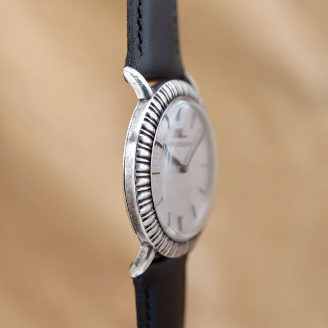JAEGER-LECOULTRE 9033 ジャガールクルト ラウンド シルバー製 彫金