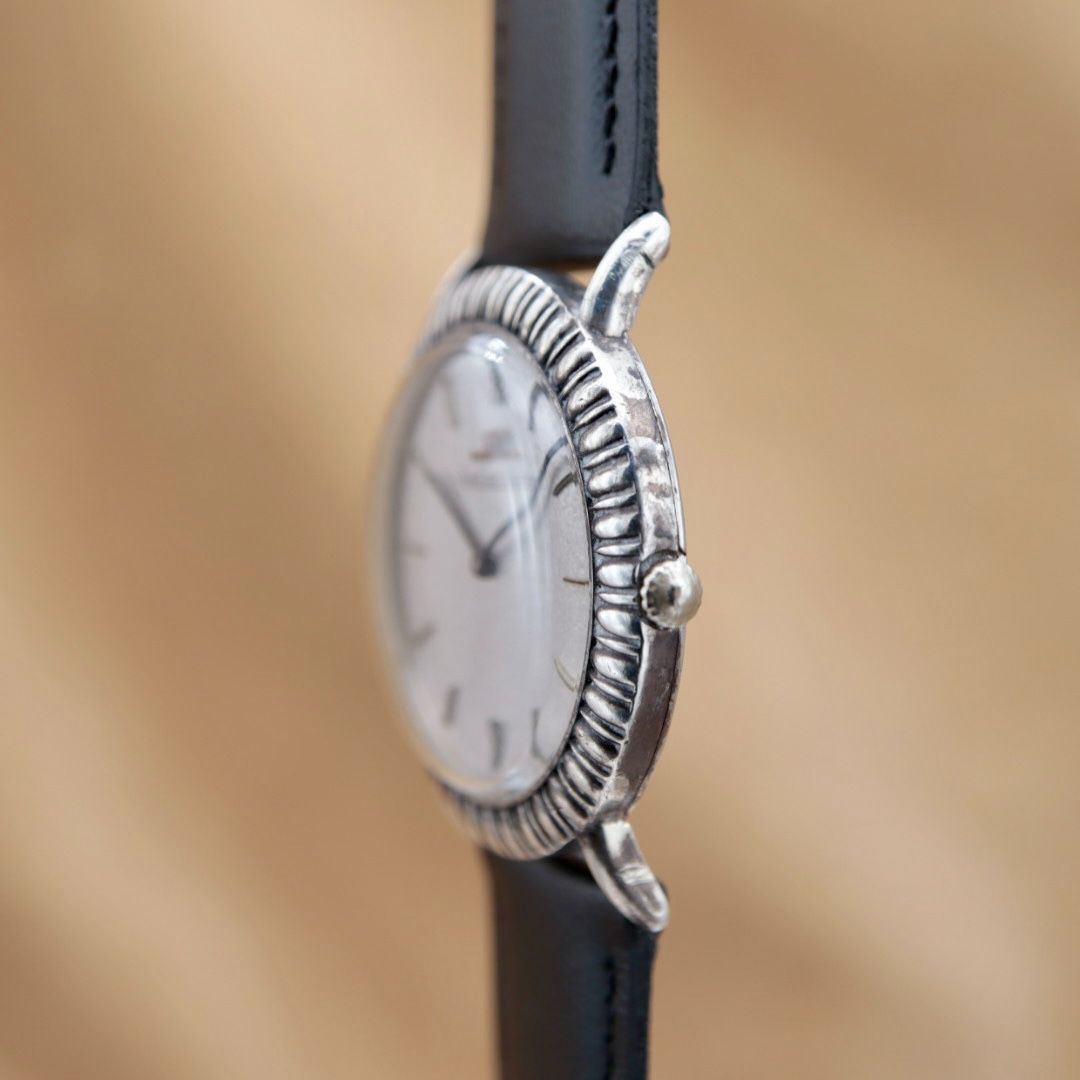 JAEGER-LECOULTRE 9033 ジャガールクルト ラウンド シルバー製 彫金