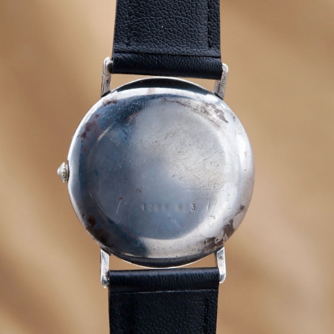 JAEGER-LECOULTRE 9033 ジャガールクルト ラウンド シルバー製 彫金