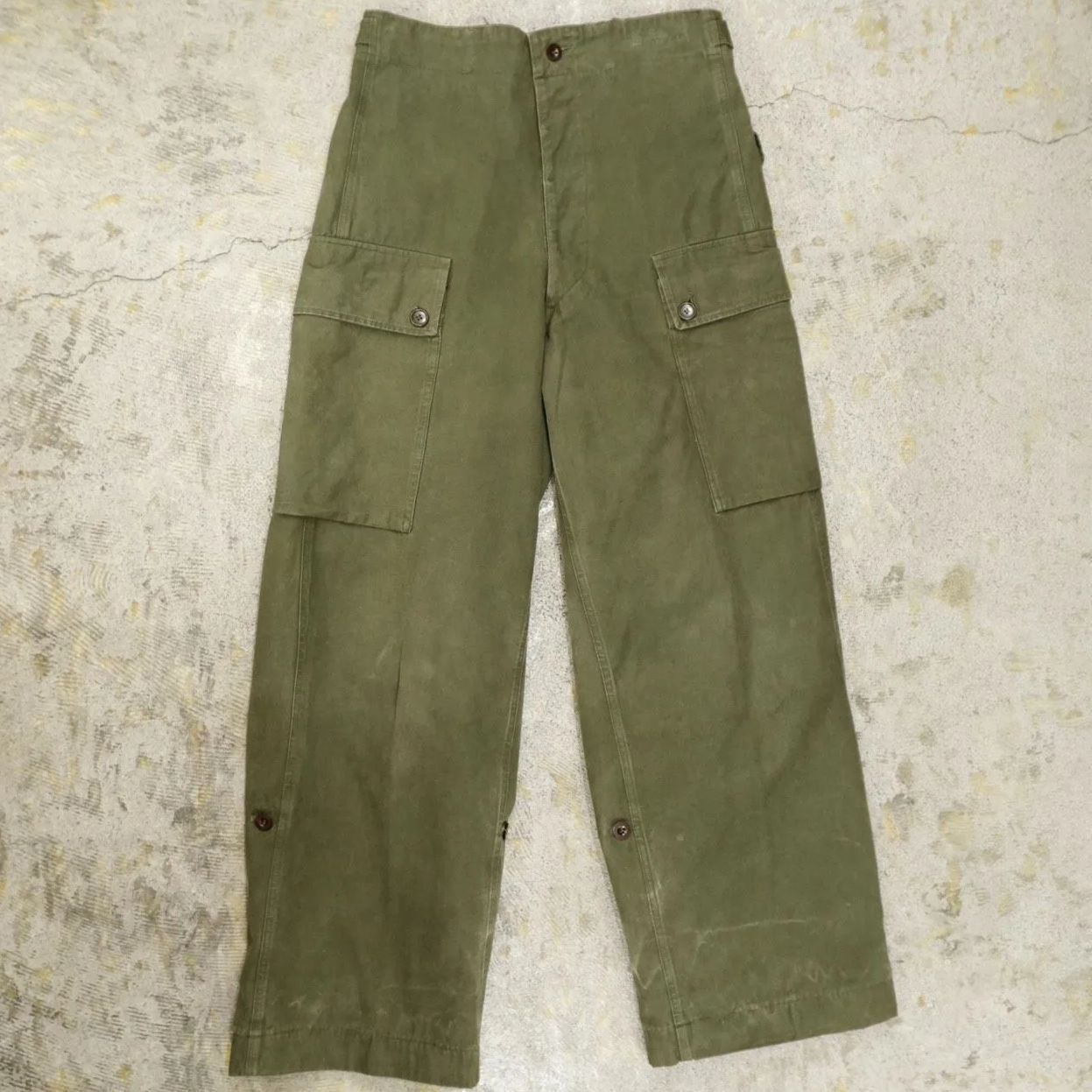 50年代 オランダ軍 ダブルフェイス カーゴパンツ ヴィンテージ 