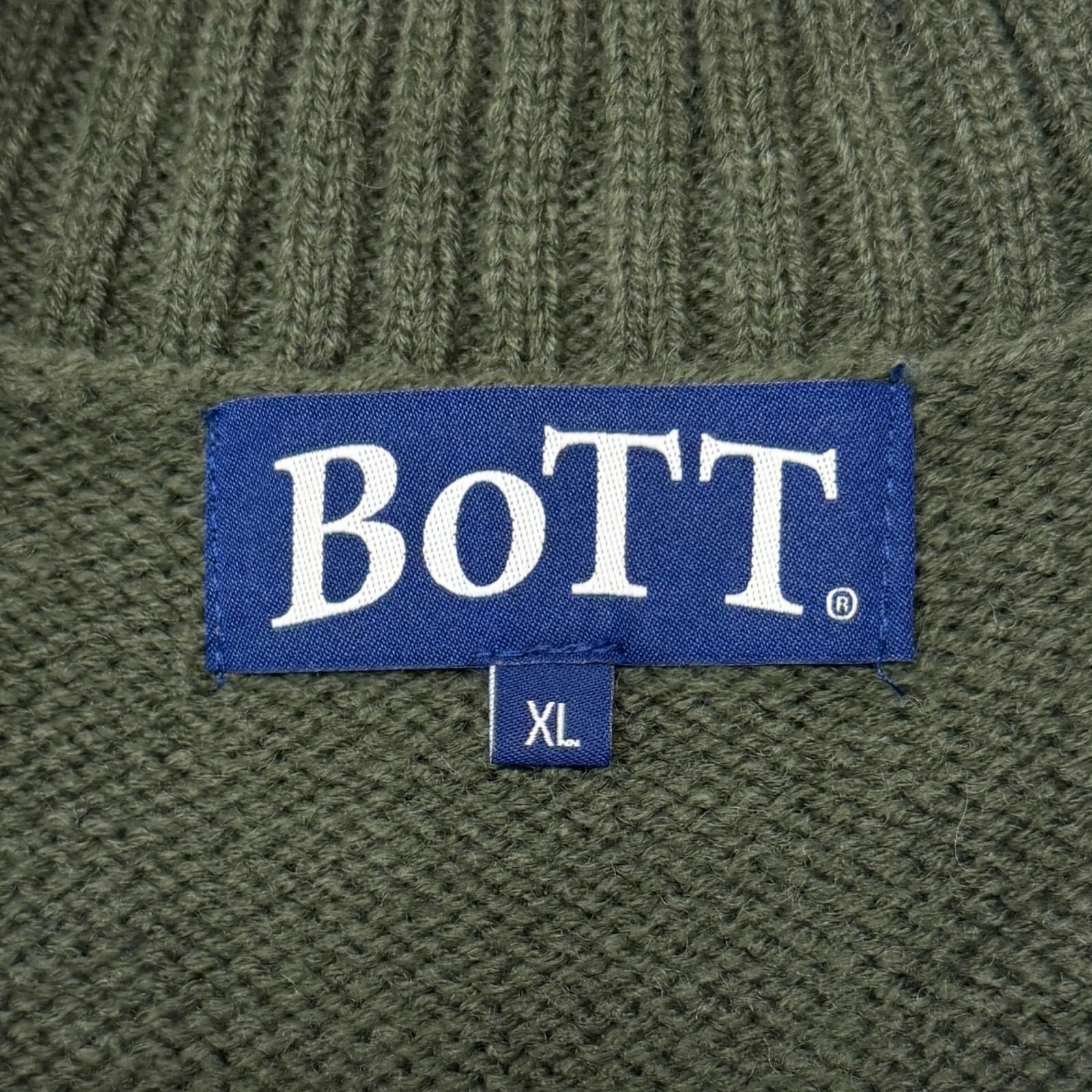 参考上代25300円 未使用 BoTT 25SS HALF-ZIP DS KNIT ハーフジップドライバースニット セーター ボット オリーブ XL （7130M） 参考上代25300円 未使用 BoTT 25SS HALF-ZIP DRIVERS KNIT ハーフ