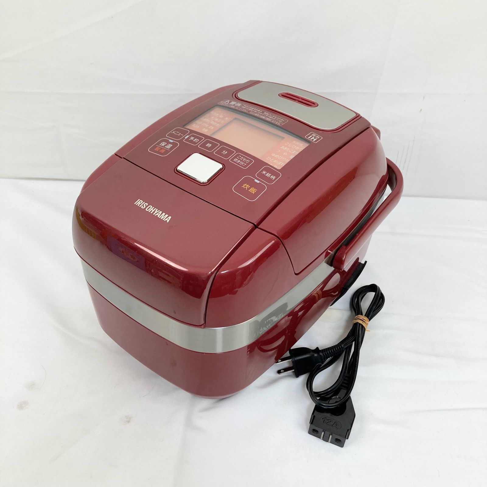 美品 アイリスオーヤマ 圧力IH炊飯器 3合炊き RC-PH30-R 赤 - メルカリ