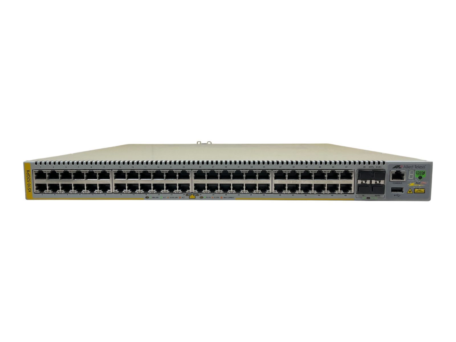 現状品／初期化済】Allied Telesis AT-x510-52GTX｜ 52ポート