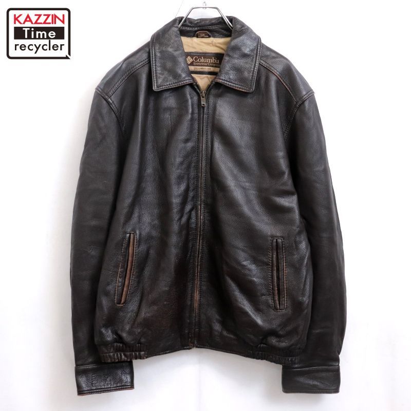 00s Columbia レザージャケット メンズ 表記Lサイズ レザージャケット