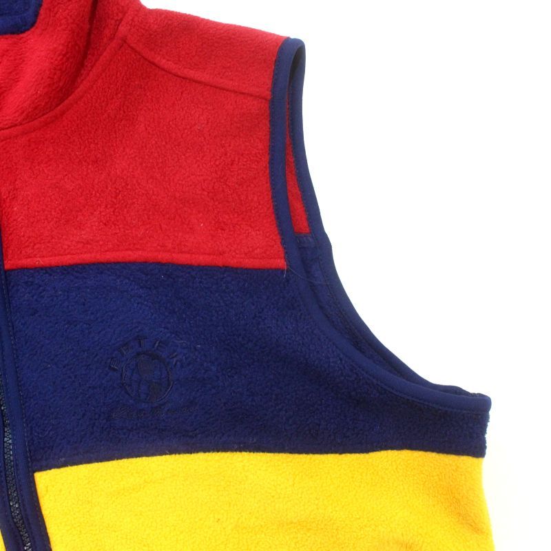 90s USA製 vintage Eddie Bauer ボーダー柄 ポーラーテック EBTEK
