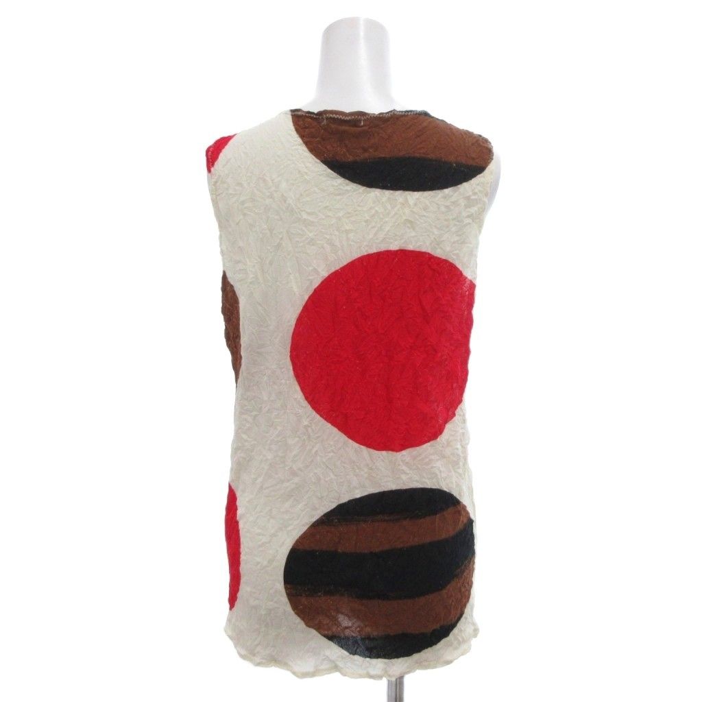 イッセイミヤケ ISSEY MIYAKE タンクトップ カットソー シワ加工