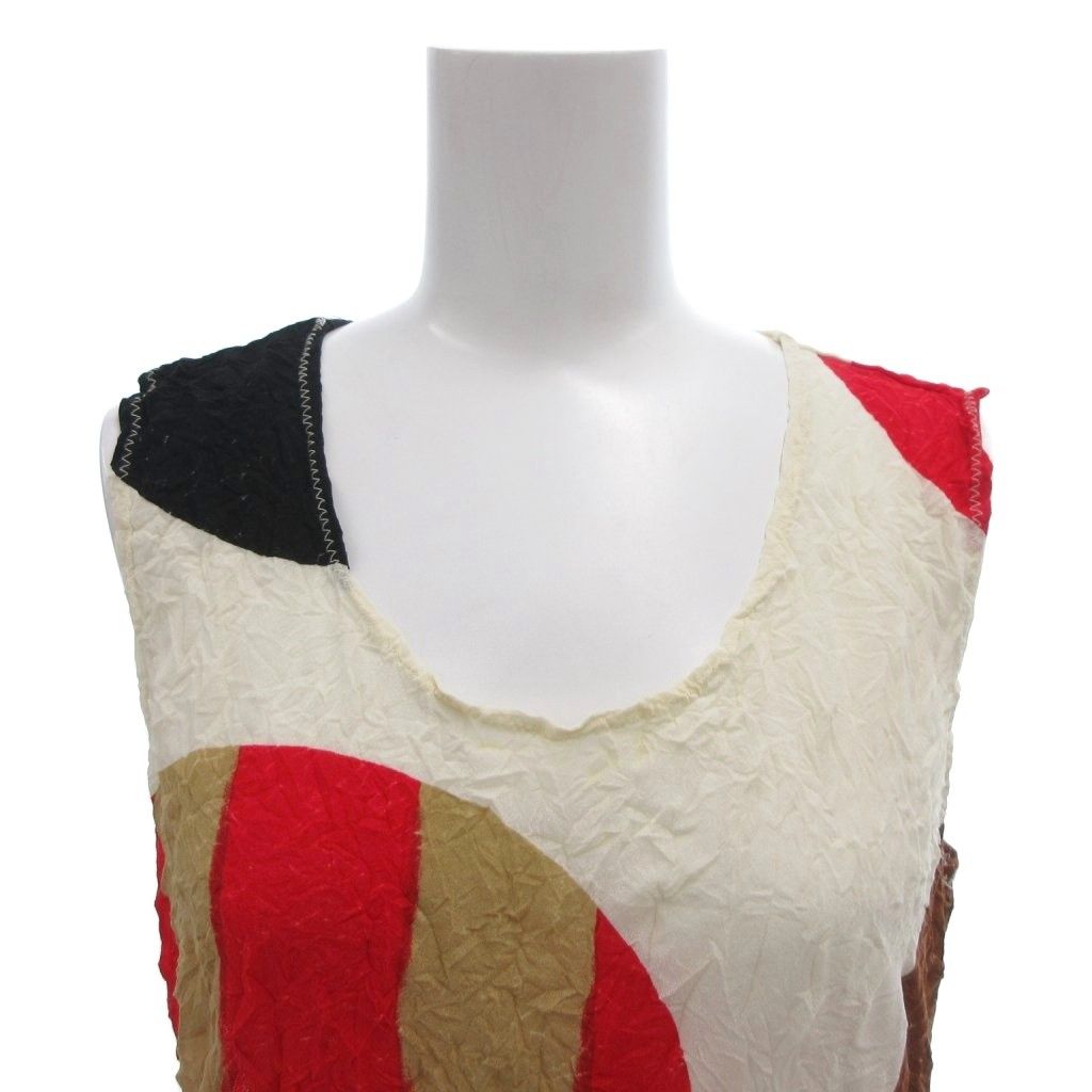 イッセイミヤケ ISSEY MIYAKE タンクトップ カットソー シワ加工