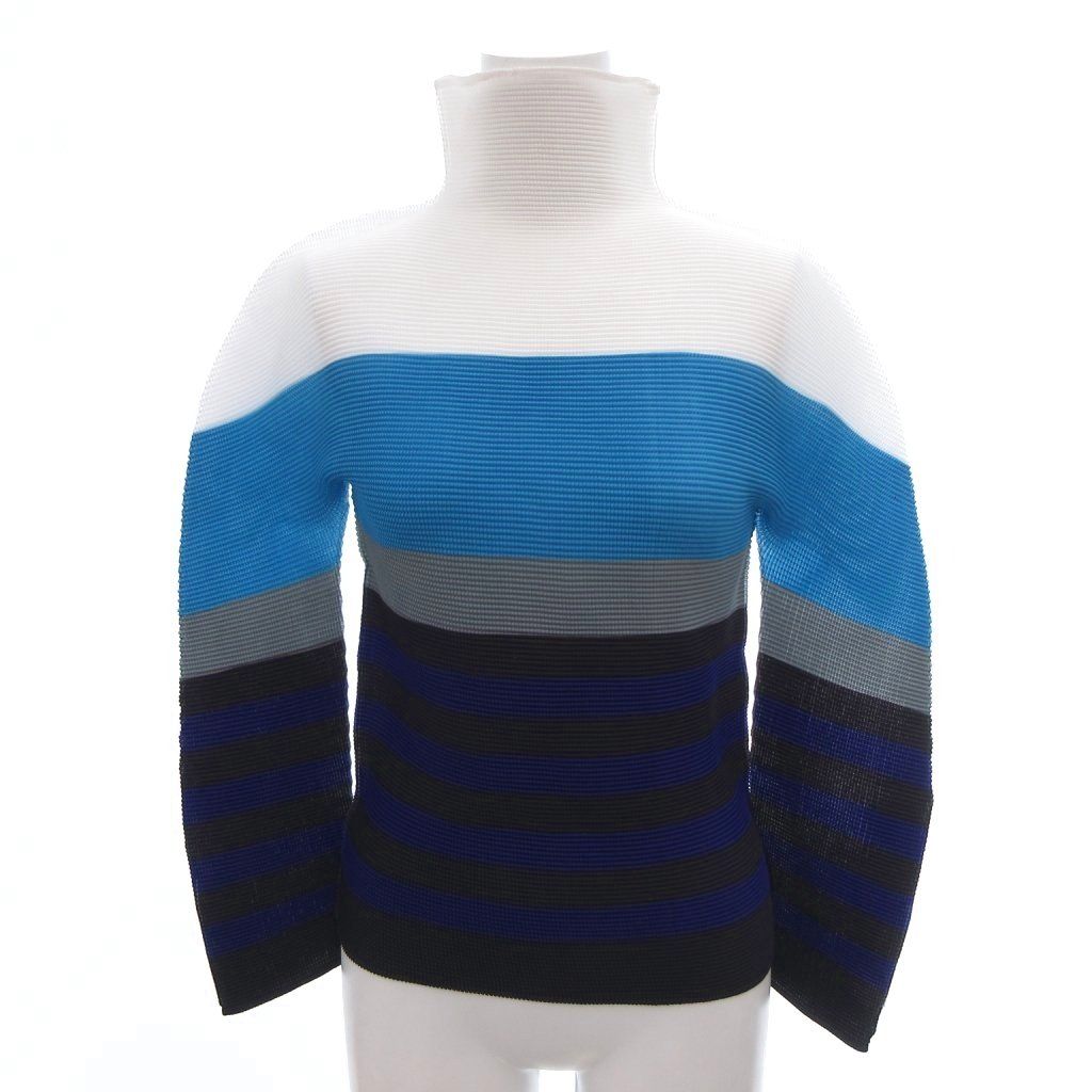 イッセイミヤケ ISSEY MIYAKE プリーツ カットソー 長袖 ハイネック
