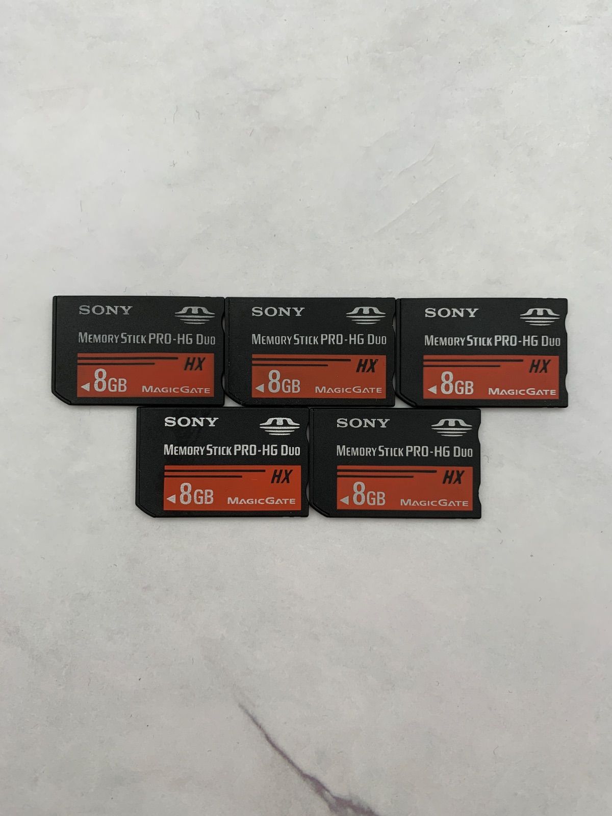 [動作確認済み] SONY Memory Stick Pro-HG Duo 8GB 5枚セット メモリースティック 0206-214