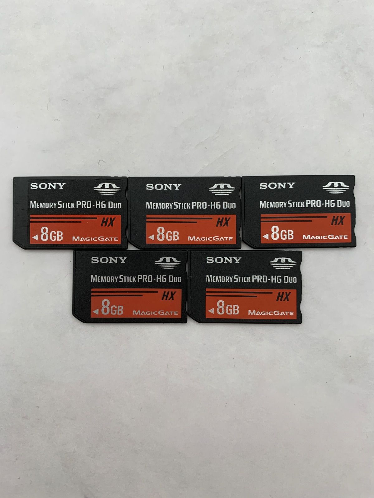 [動作確認済み] SONY Memory Stick Pro-HG Duo 8GB 5枚セット メモリースティック 0206-215
