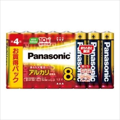 【まとめ買い-30点セット】ＬＲ０３ＸＪ／８ＳＷ　アルカリ単４＊８Ｐ 【 パナソニック 】 【 乾電池 】
