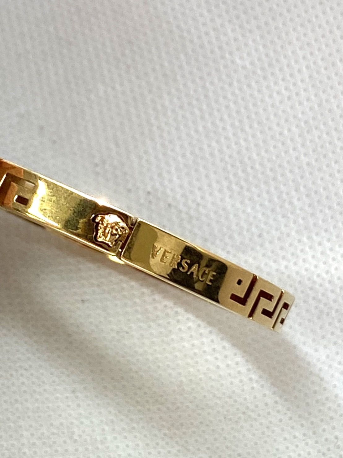 ヴェルサーチ ベルサーチ VERSACE グレカ バングル ロゴ アクセサリー