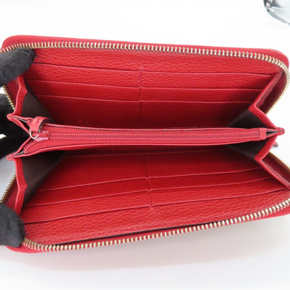 【中古】GUCCI グッチ ジップアラウンドウォレット 型:363423 GGキャンバス×赤 茶 キャンバス GG レザートリム 長財布 財布 茶 ベージュ 赤 レッド A2600532【無料ギフトラッピング承ります】 中古】GUCCI グッチ ジップアラウンドウォレット 型:363423 GG
