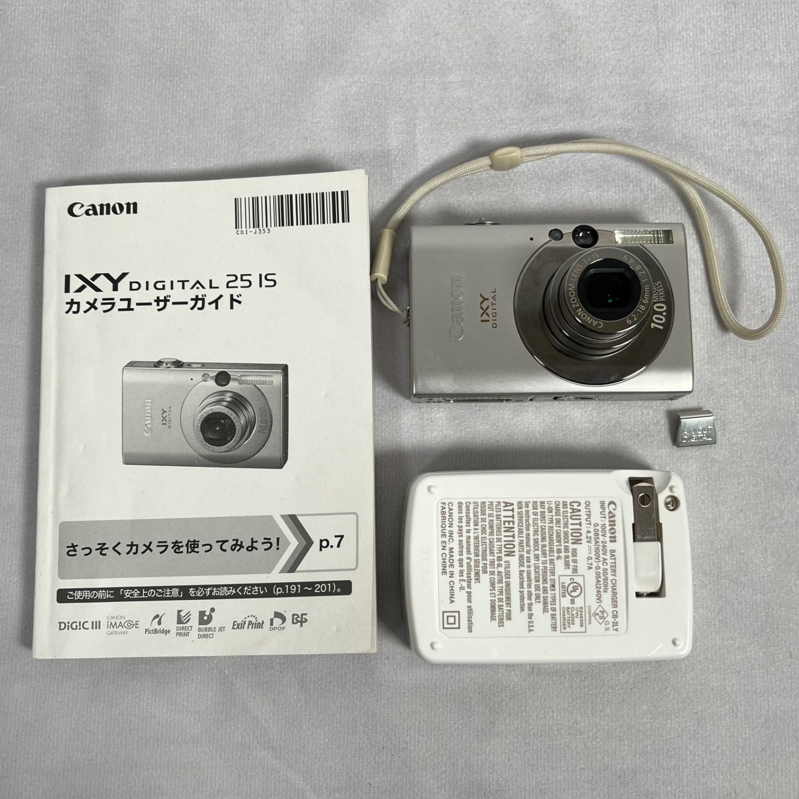 管2601-351】ジャンク☆CANON キヤノンIXY DIGITAL 25 IS コンパクト 