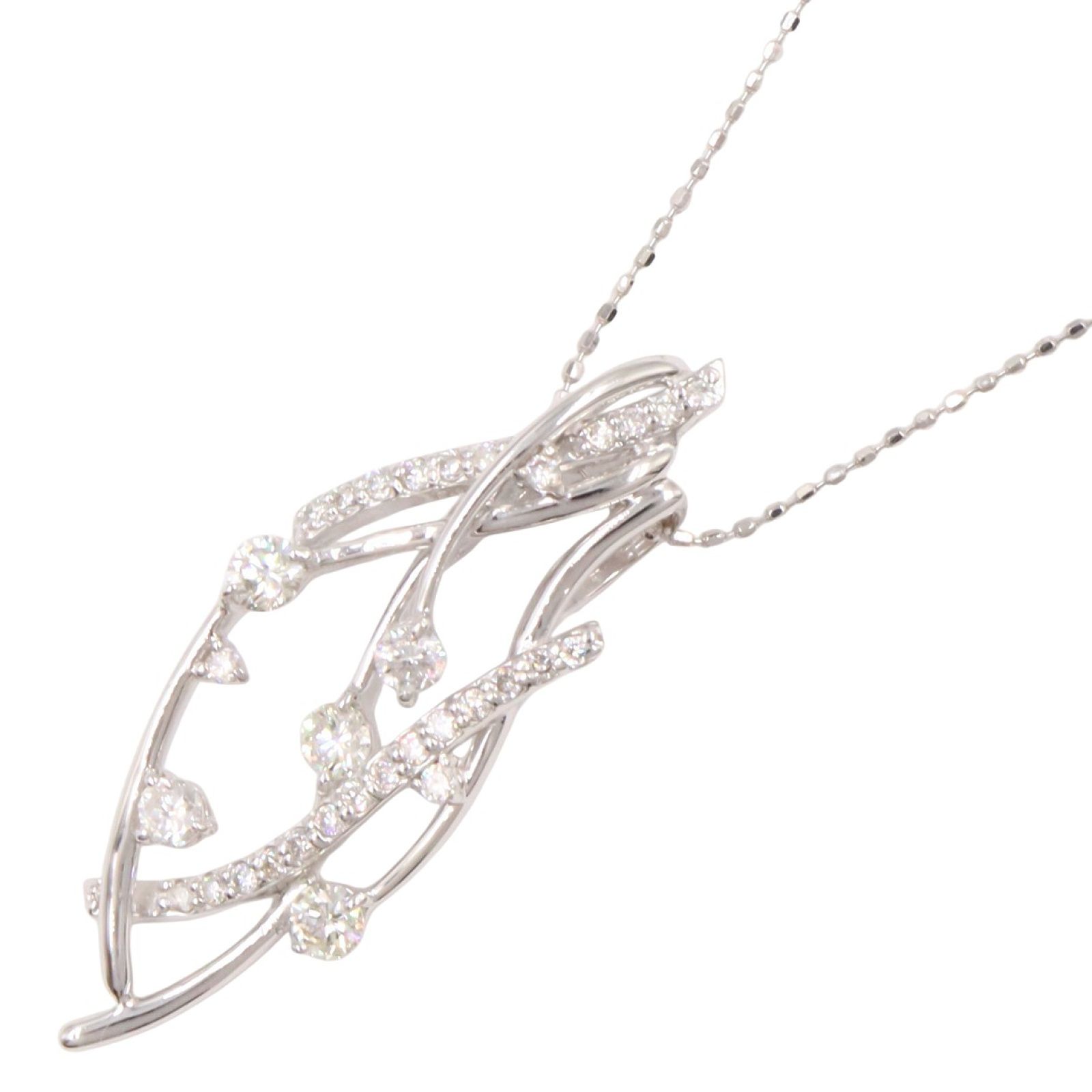 ジュエリー JEWELRY ネックレス ダイヤ ネックレス ﾀﾞｲﾔ 5.0g 首回り36 