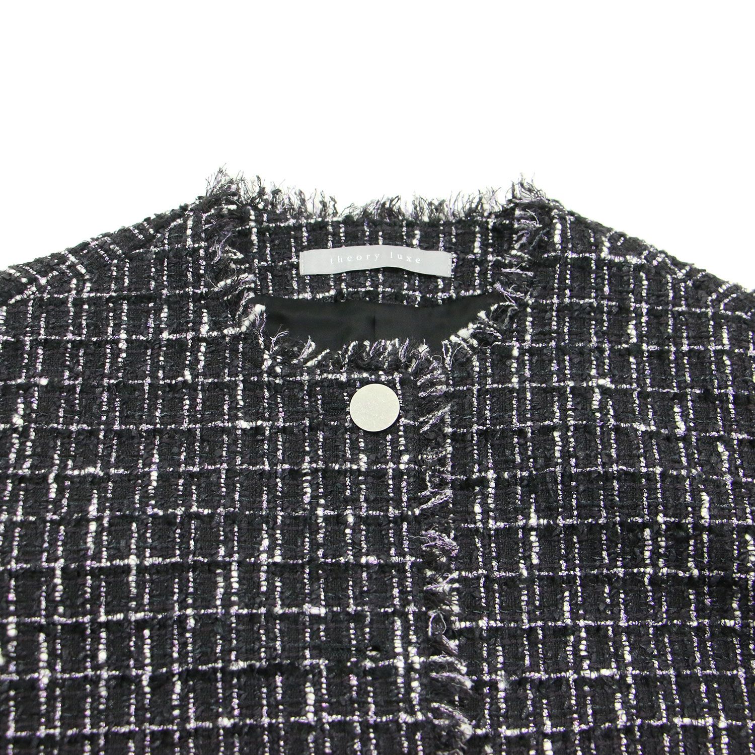 セオリーリュクス ☆フーデットブルゾン☆黒☆theory luxe☆アウター theory luxe セオリーリュクス ジャケット ブラック 黒 サイズ:34(S