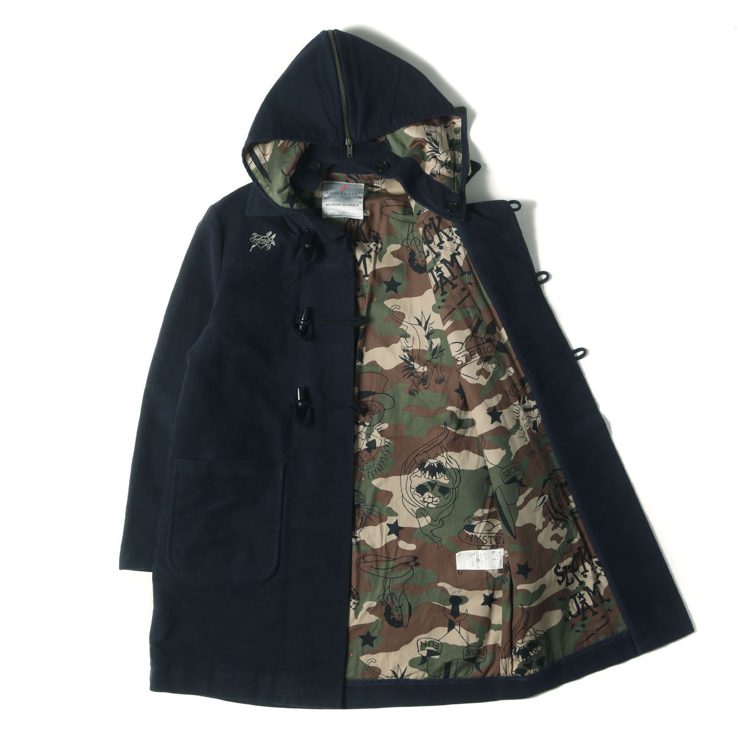 HYSTERIC GLAMOUR ヒステリックグラマー コート ネイビー 紺 サイズ:S 