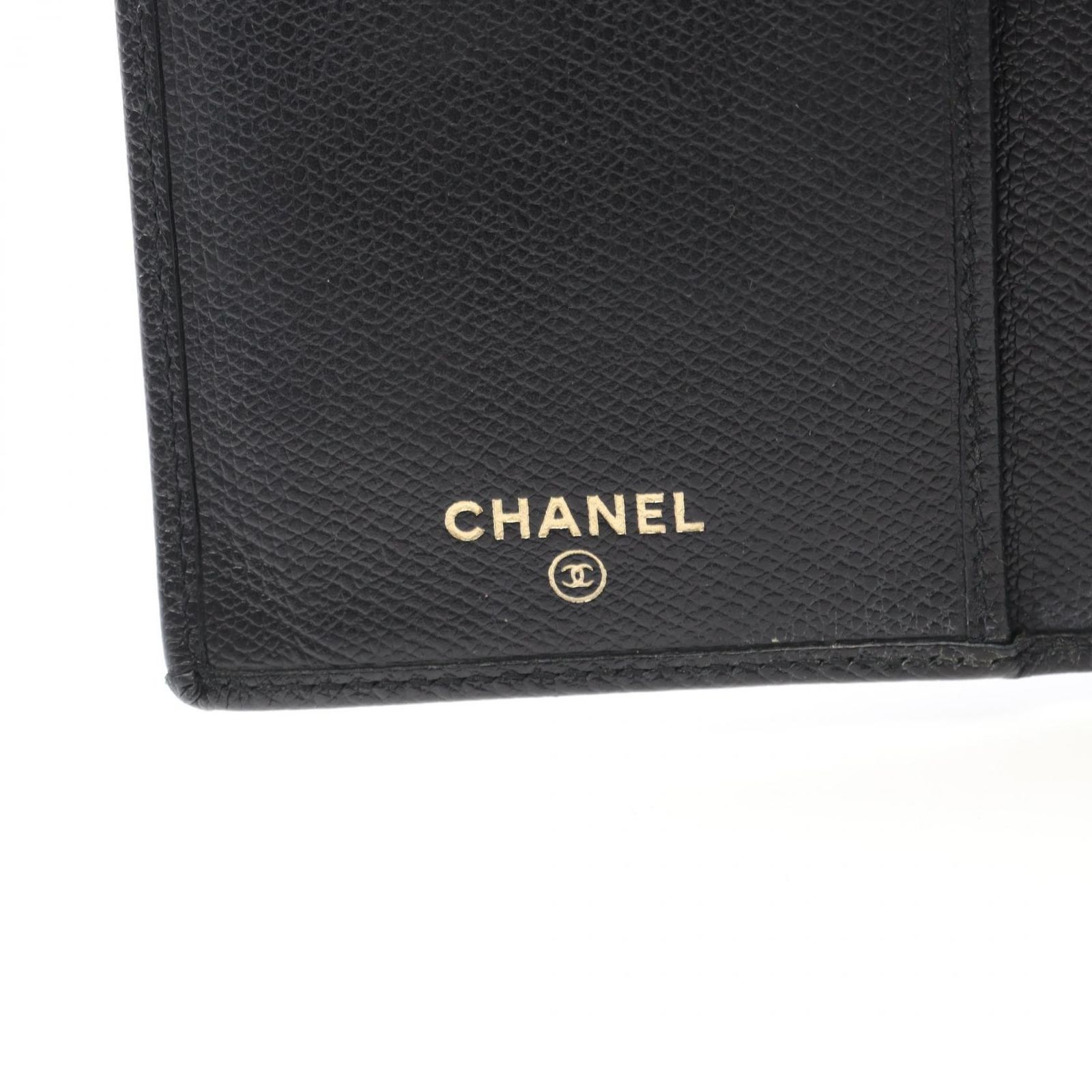 シャネル CHANEL 二つ折り長財布 ココボタン A20904 ブラック レザー 
