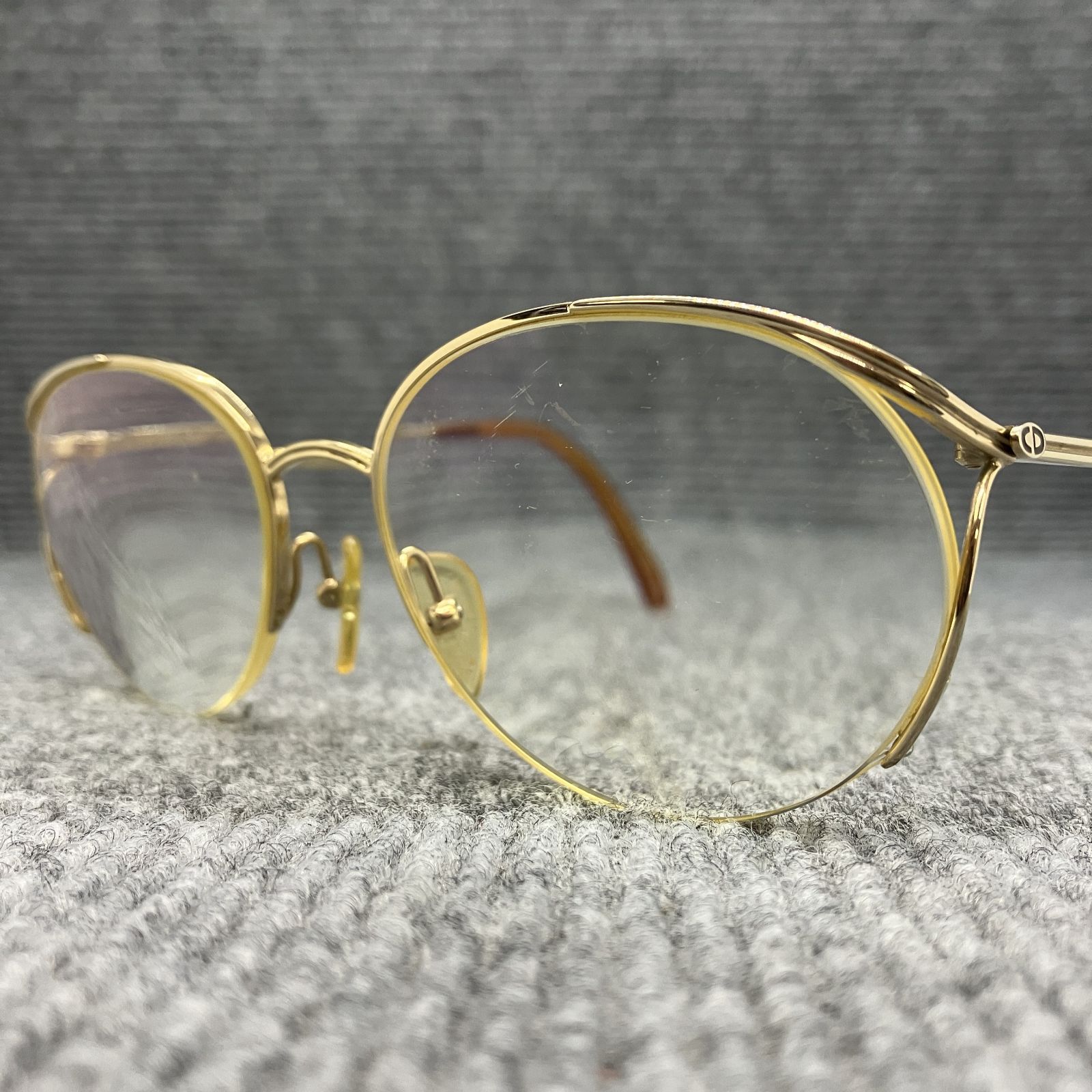 Christian Dior ディオール メガネ 【度入り】 ゴールドフレーム 5398