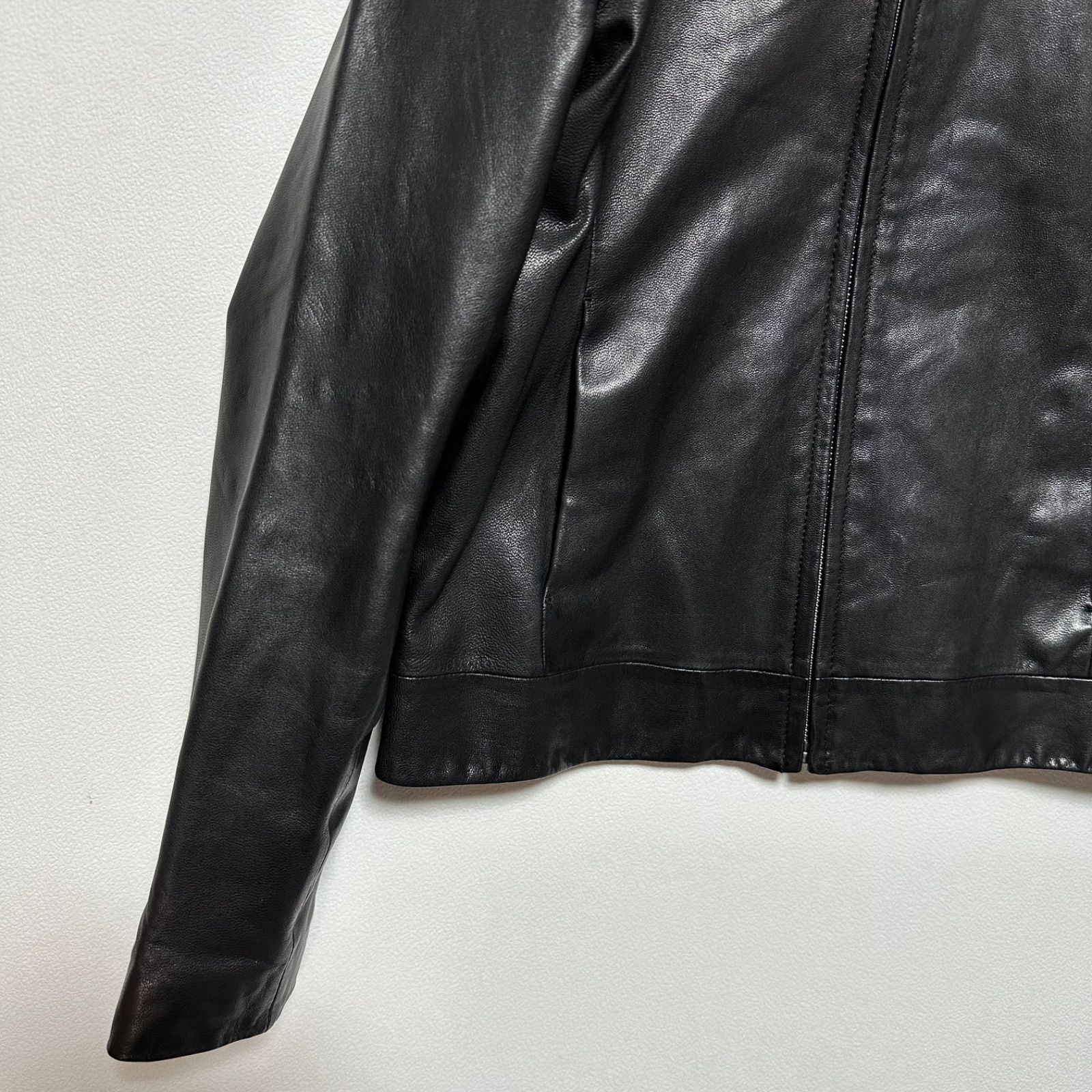 UNITED ARROWS Rhythm of Life ユナイテッドアローズ 羊革 ノーカラー 