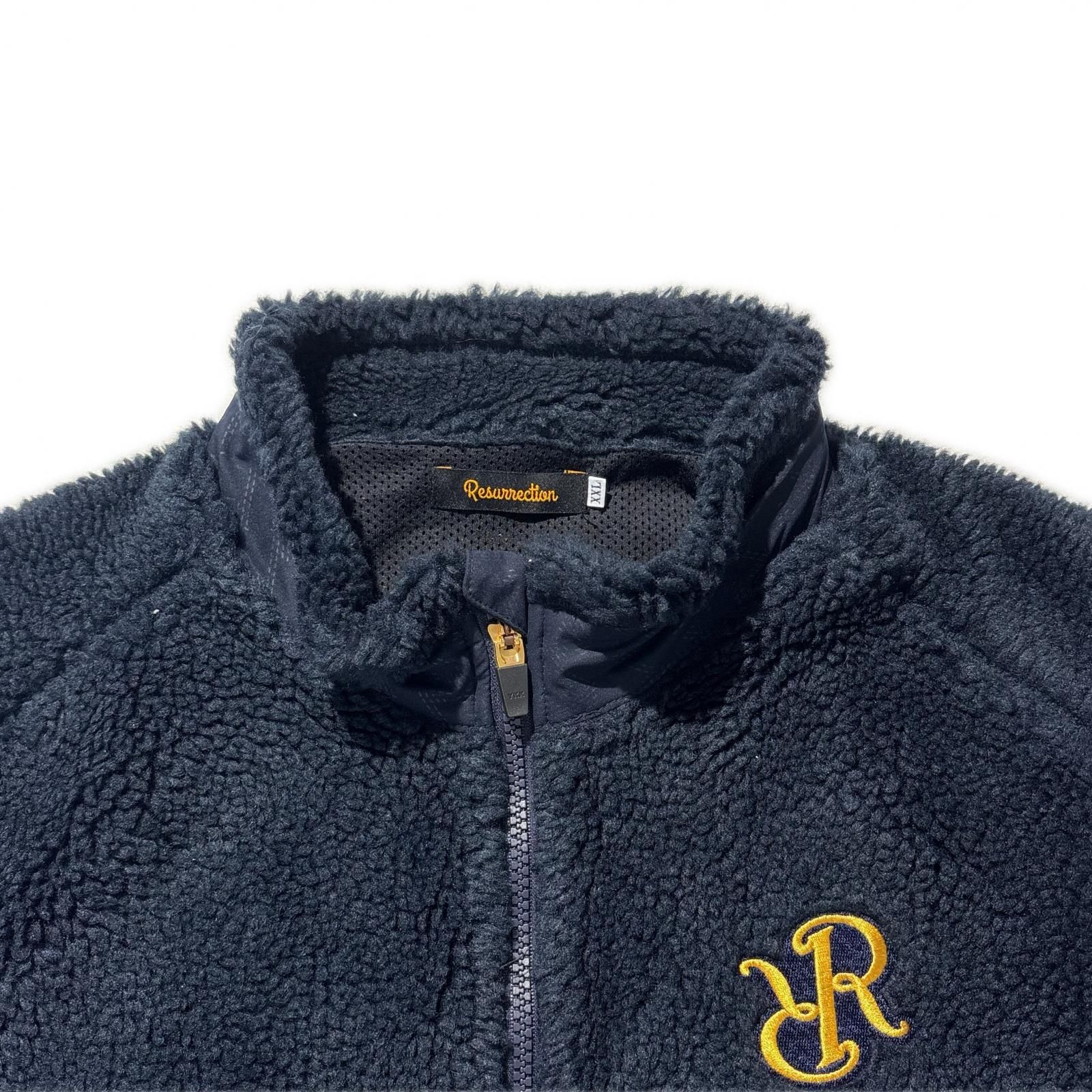 中古 メンズ レザレクション Resurrection ベスト XXL 紺 ネイビー