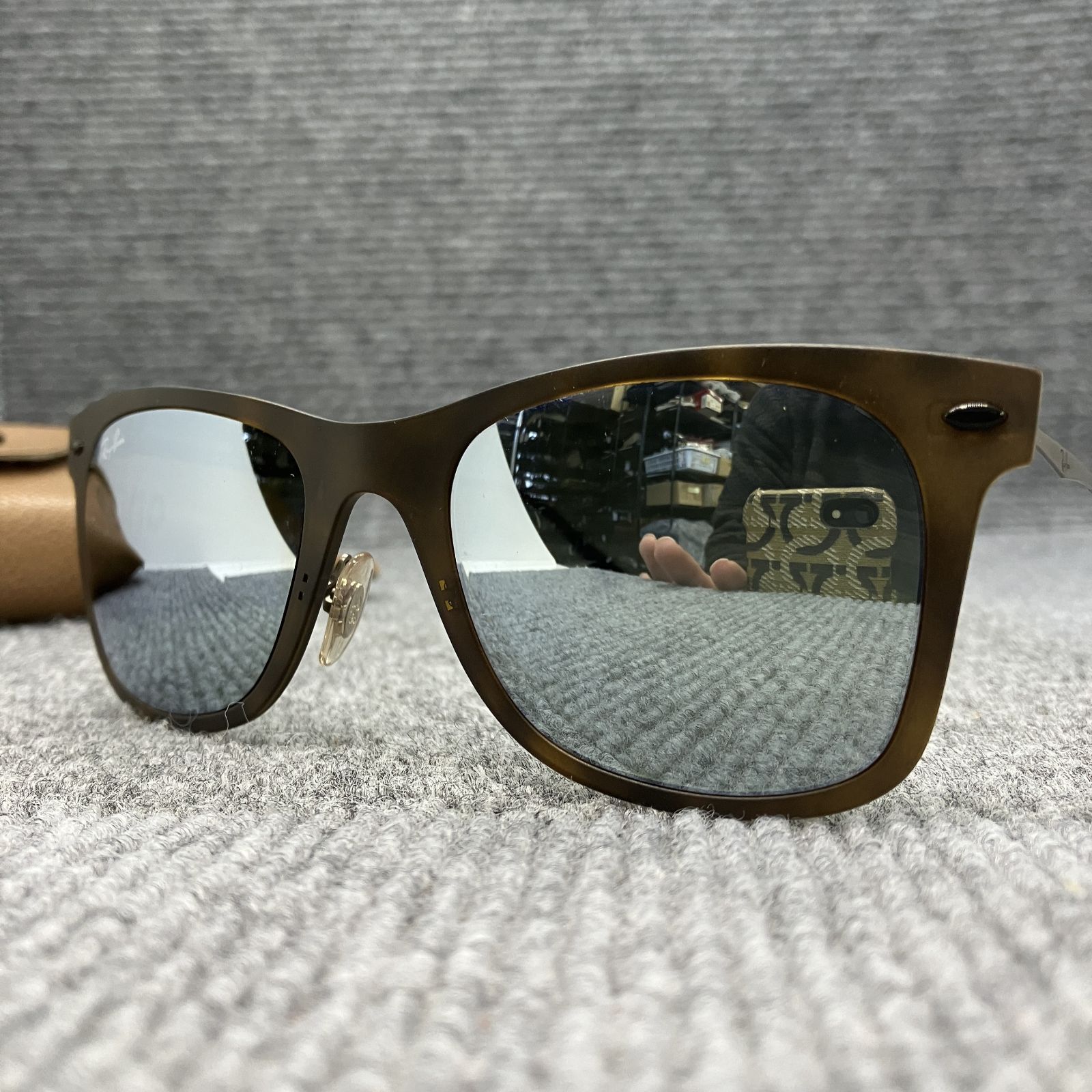 ✨美品✨Ray Ban レイバン サングラス RB4210 6244/30 LightRay ミラー 