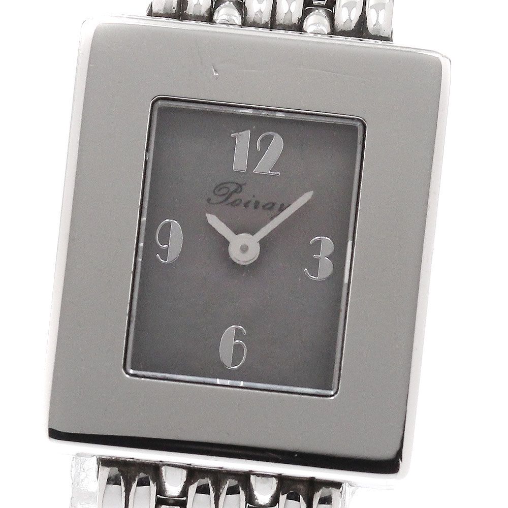 ポアレ Poiray マ・ミニ ブラックシェル クォーツ レディース _932869