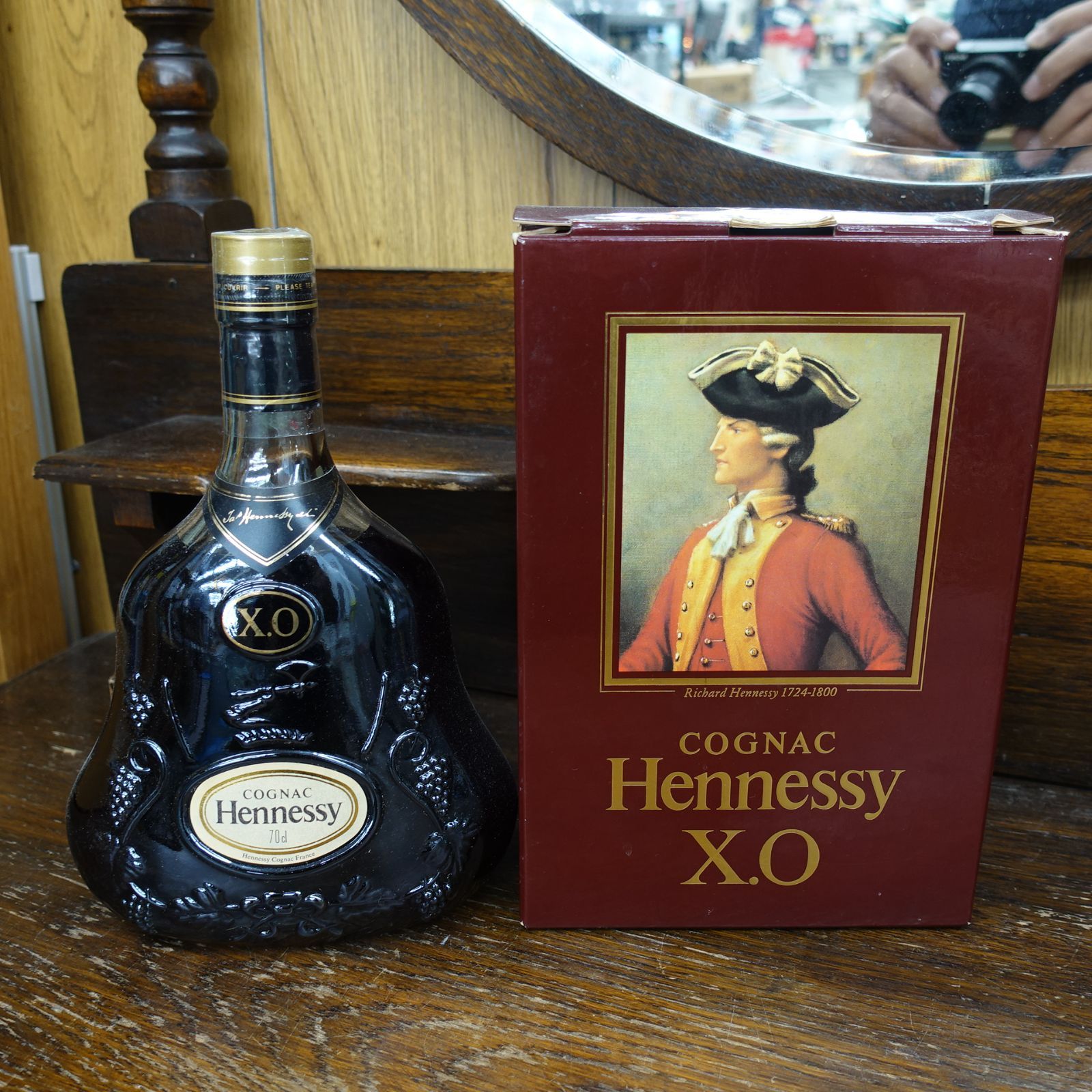 未開栓 ヘネシー 700ml XO 金キャップ クリアボトル Hennessy X.O 