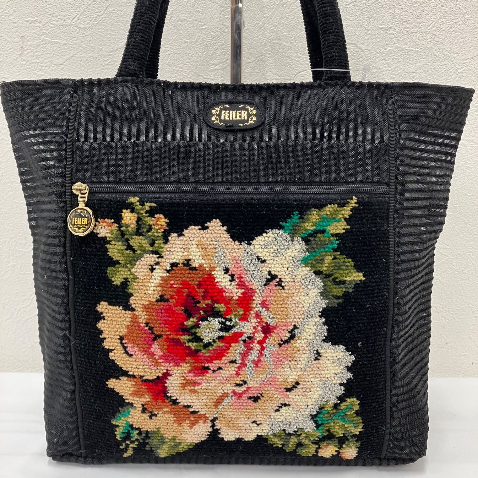 9274 FEILER フェイラー ハンドバッグ トートバッグ シュニール織り