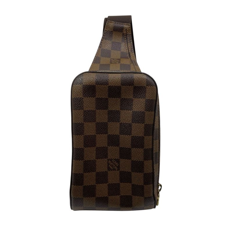 ルイ・ヴィトン LOUIS VUITTON ジェロニモス N51994 ブラウン ダミエ メンズ ボディバッグ