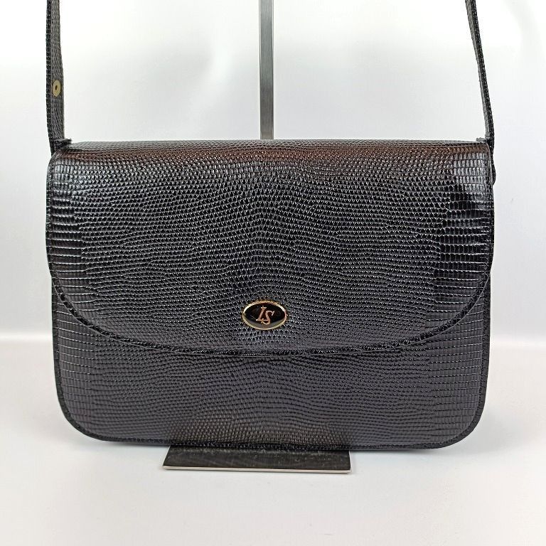 美品 Lizard vet リザードベット トカゲ革 ショルダーバッグ 日本製