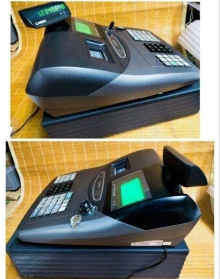 未開栓 カシオレジスター TE-120 フル設定込み 送料無料 人気機種 350509