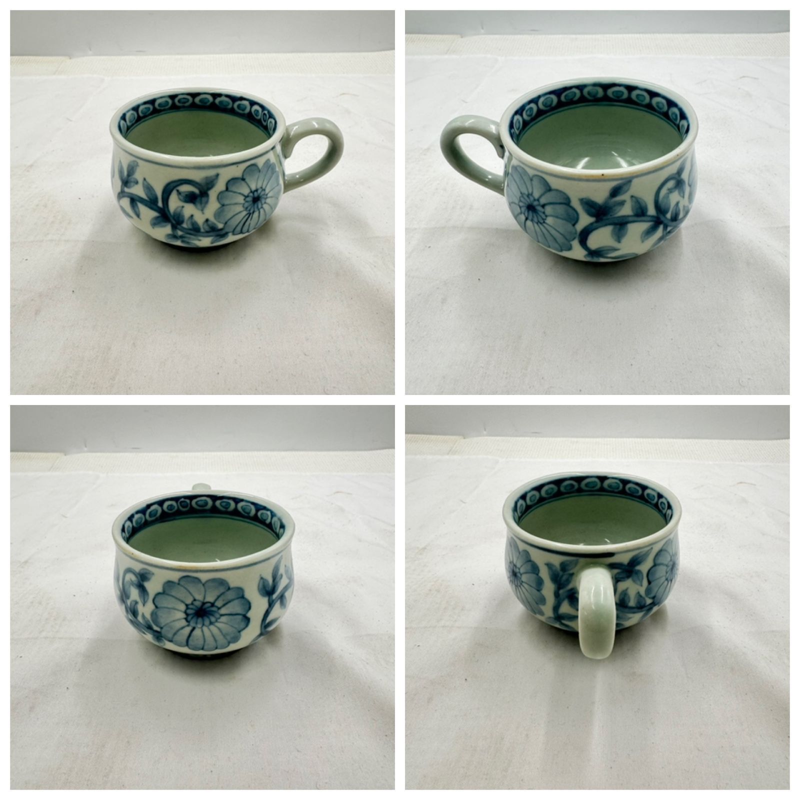 コレクションにも 有田焼 佐藤走波 銘あり 食器まとめ 小皿 カップセット 染付 和食器