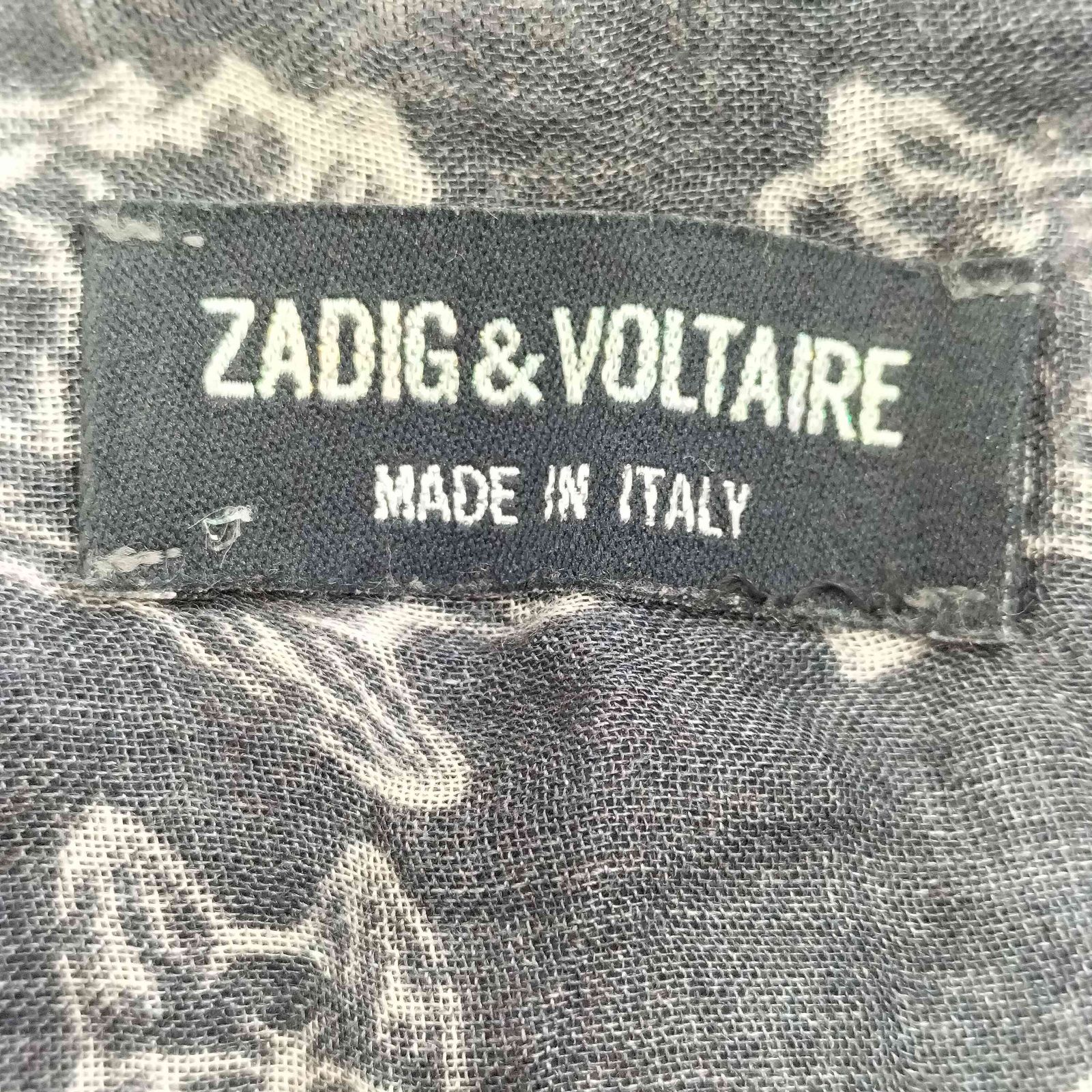 ZADIG&VOLTAIRE ザディグエヴォルテール ストール スカル・花・動物 ザディグエヴォルテール ZADIG＆VOLTAIRE アニマルプリントストール 狼