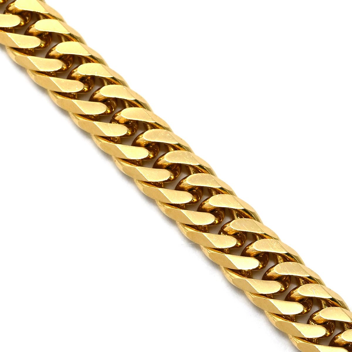 喜平 KIHEI ブレスレット K18 18金 18.2cm 10.2g 6面 ダブル W K18YG 