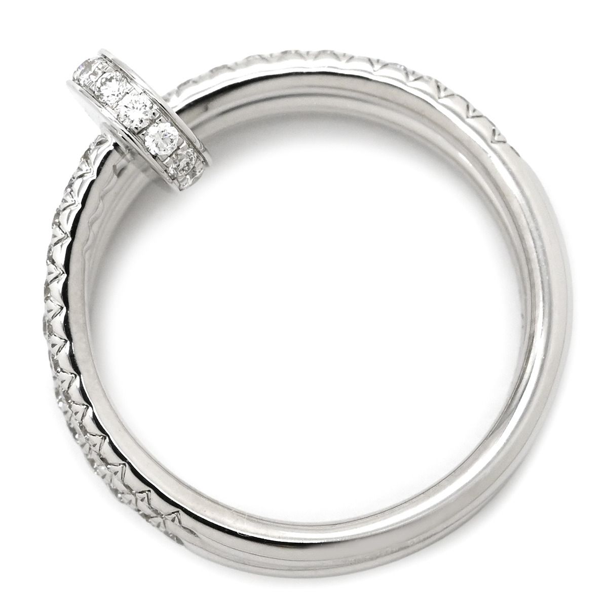 カルティエ Cartier リング 指輪 ジュストアンクル ダブル ダイヤ 