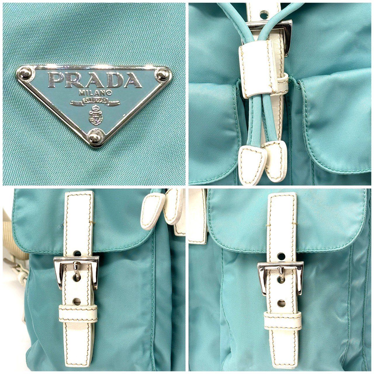 黒に飽きた大人へ✨ PRADA リュック バックパック テスートナイロン 
