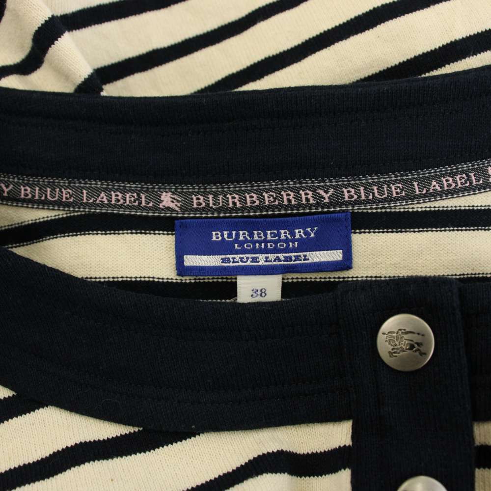 バーバリーブルーレーベル BURBERRY BLUE LABEL ワンピース 38 紺