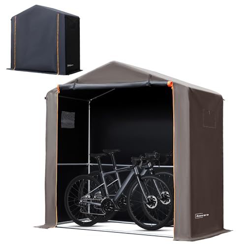 Anovara アノヴァラ サイクルハウス バイクガレージ サイクルポート 1台用～2台用 自転車置き場 屋外 サイクルガレージ バイク ガレージ ガレージテント 自転車 テント 屋根 車庫 自転車小屋 大な正門 物置 bcc 0 a 884