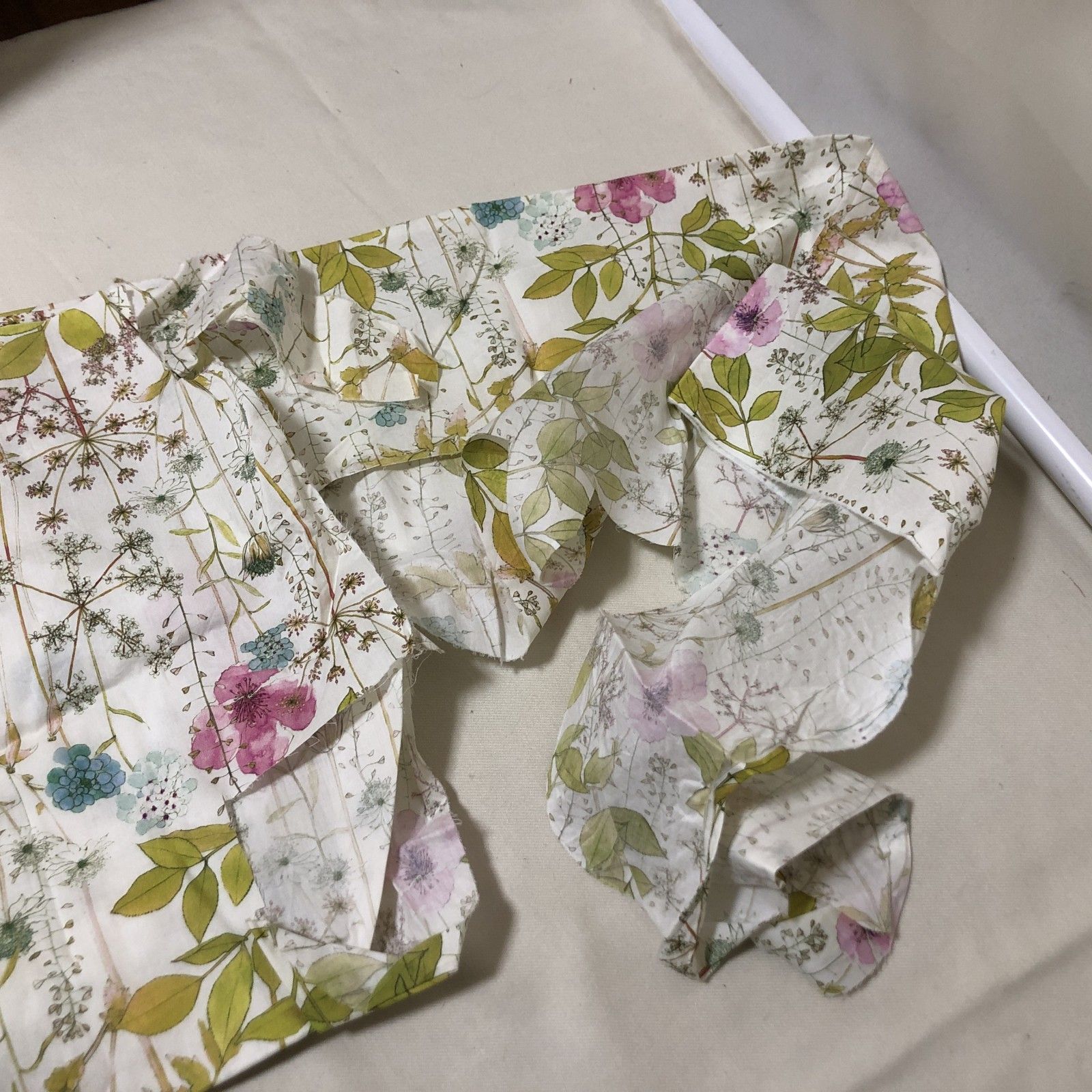 手芸素材・材料 H820 LIBERTY リバティ 花柄 薄手生地 2枚セット