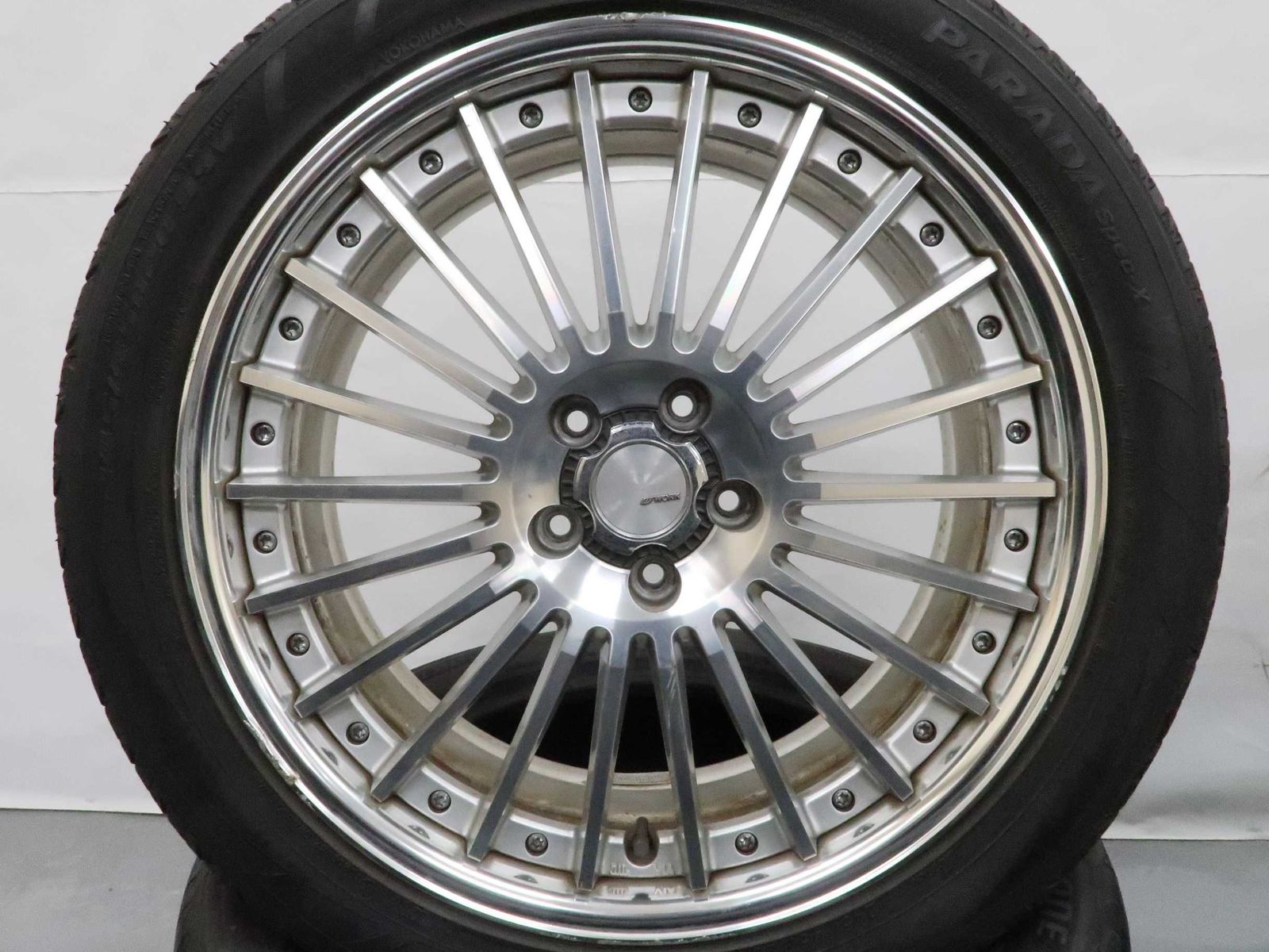 ジャンク品 4本 WORK ランベック LF1 20インチ 8J +53 5H PCD 114.3 