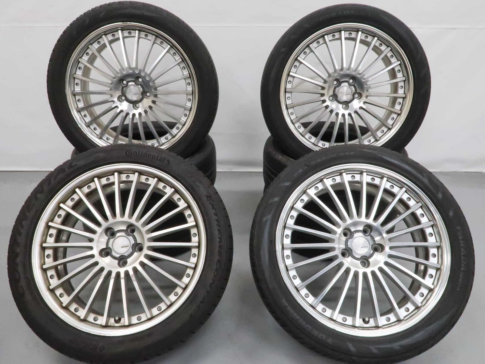 ジャンク品 4本 WORK ランベック LF1 20インチ 8J +53 5H PCD 114.3 