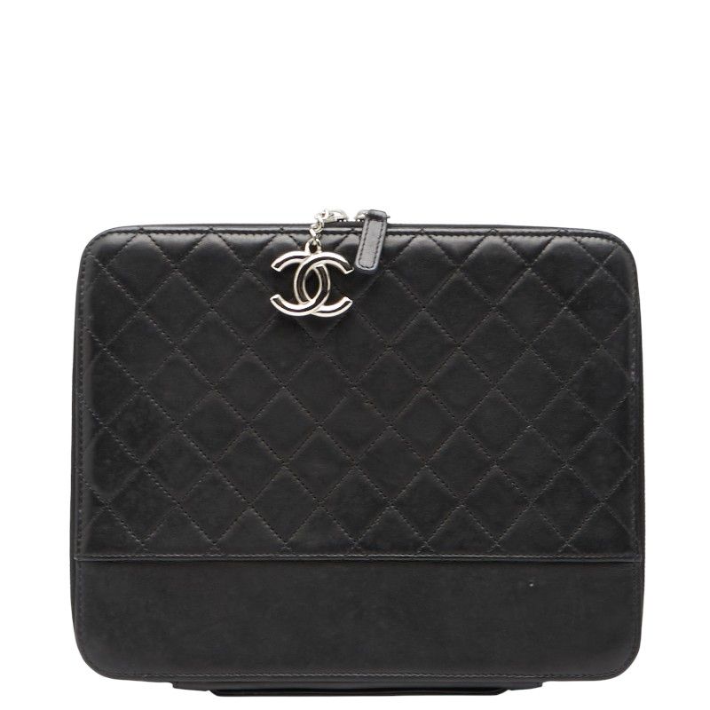 シャネル ココマーク ブラック レザー レディース CHANEL【1-0240050】