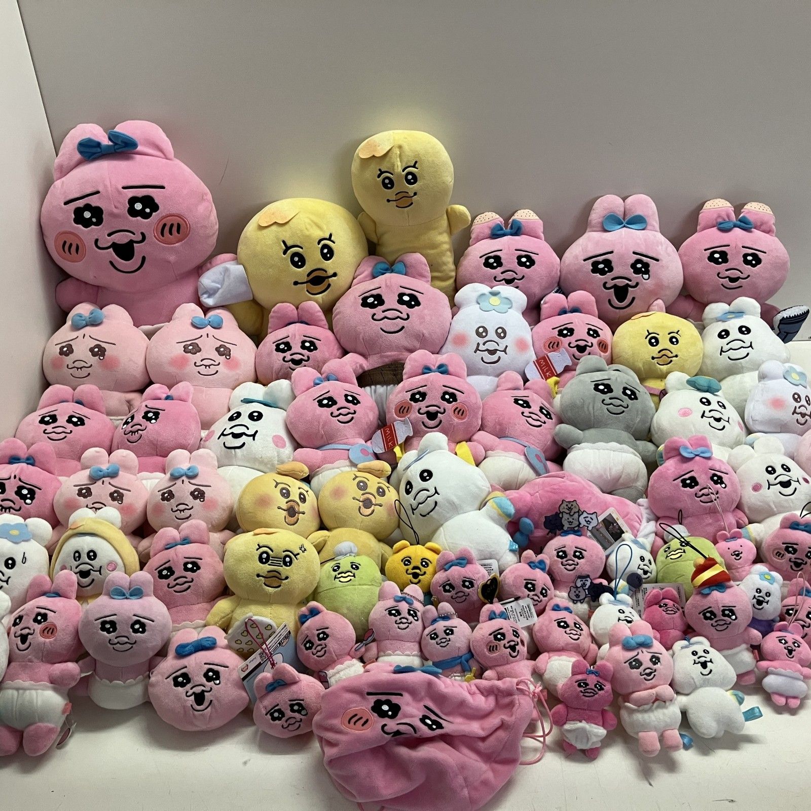 ◆ 品 約65点 まとめ商品 おぱんちゅうさぎ んぽちゃむ きみまろ ぬいぐるみ マスコットなど