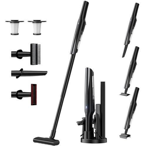 迅速に発送 掃除機 コードレス 軽量 45000 pa超強力吸引 45分連続稼働 収納＆充電 スタンド付き ホコリ自動検知 ハンディ スティック クリーナー 2026革新版 0 5 kg超軽量 低騒音 LCDディスプレイ 2 WAY 3 a 92 b 742