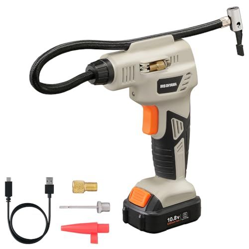 迅速に発送 アイリスオーヤマ 充電式エアコンプレッサ10 8 V JAC 10 TC サンドベージュ dfdc 1889