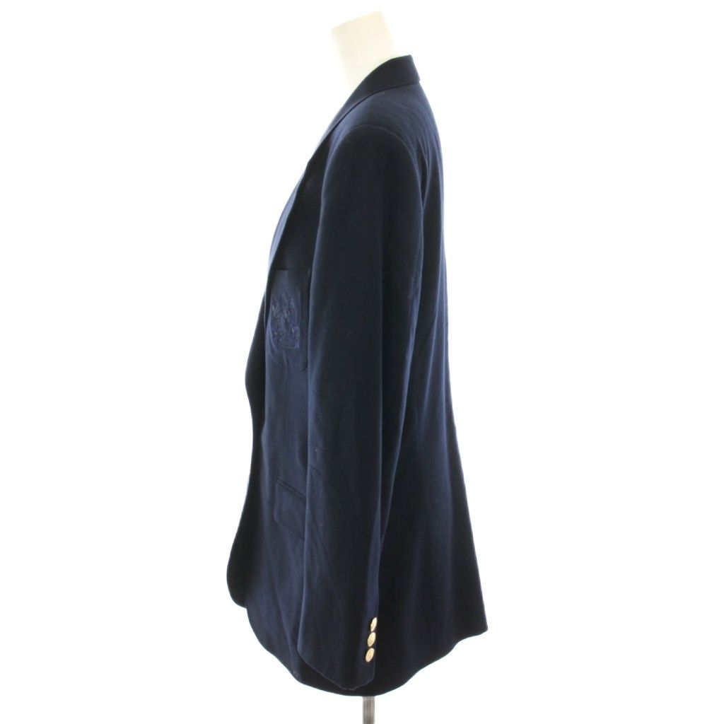 アクアスキュータム AQUASCUTUM テーラードジャケット シングル 紺ブレ