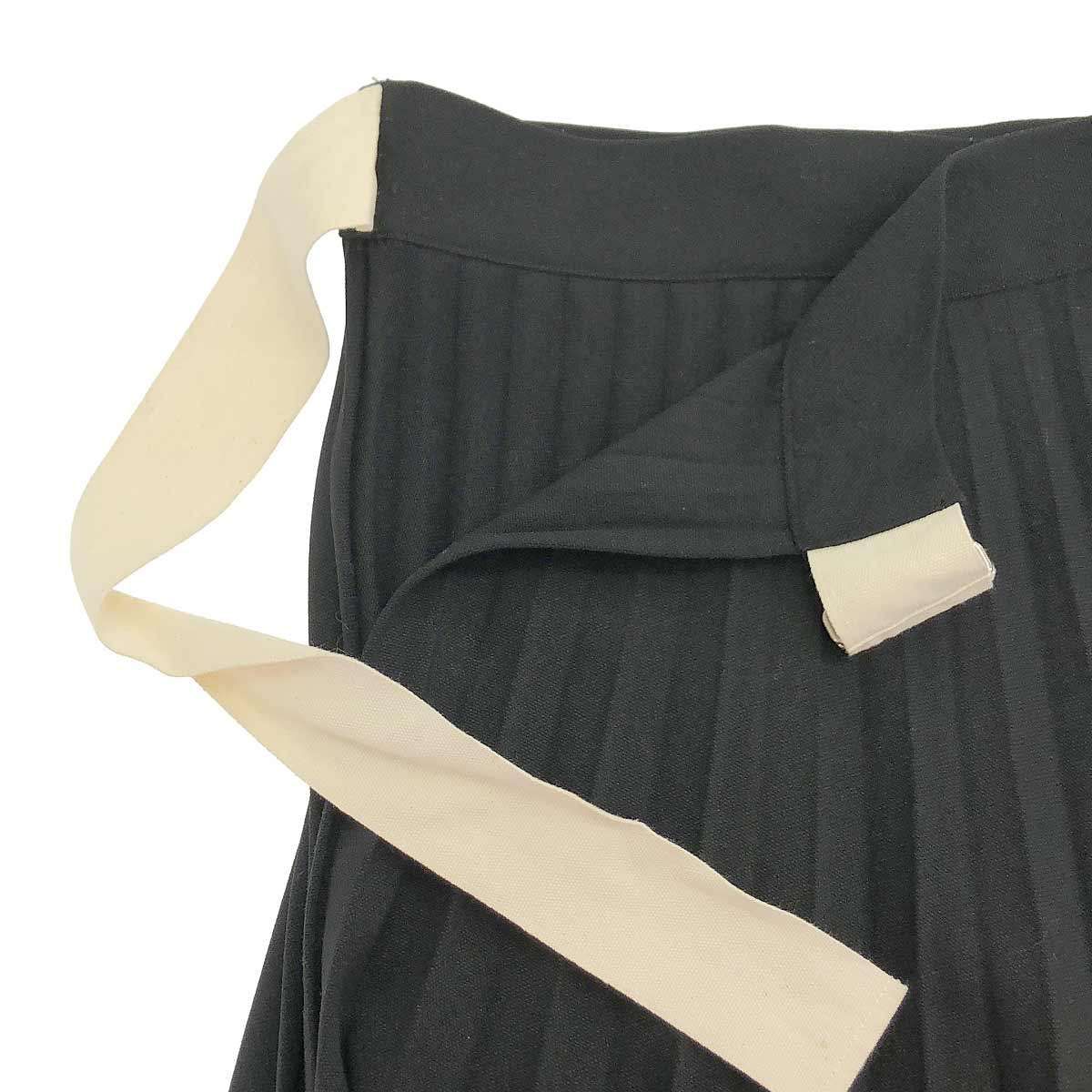 LEINWANDE ラインヴァンド PLEATS WRAPPED SKIRT プリーツラップ 