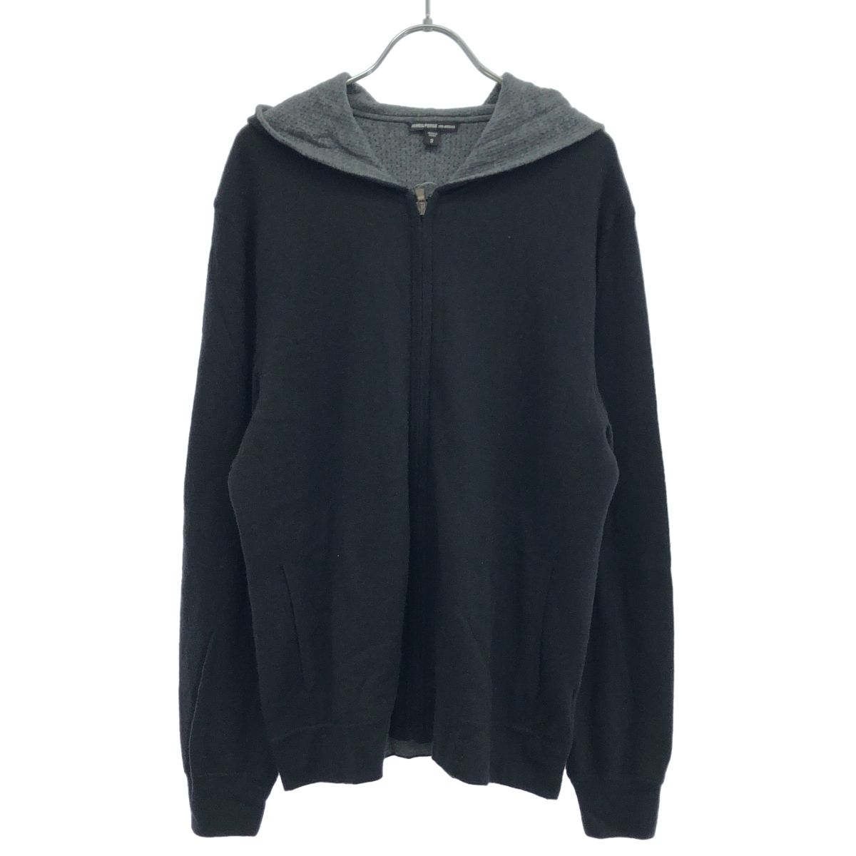 JAMES PERSE ジェームス パース カシミヤニットジップアップパーカー 
