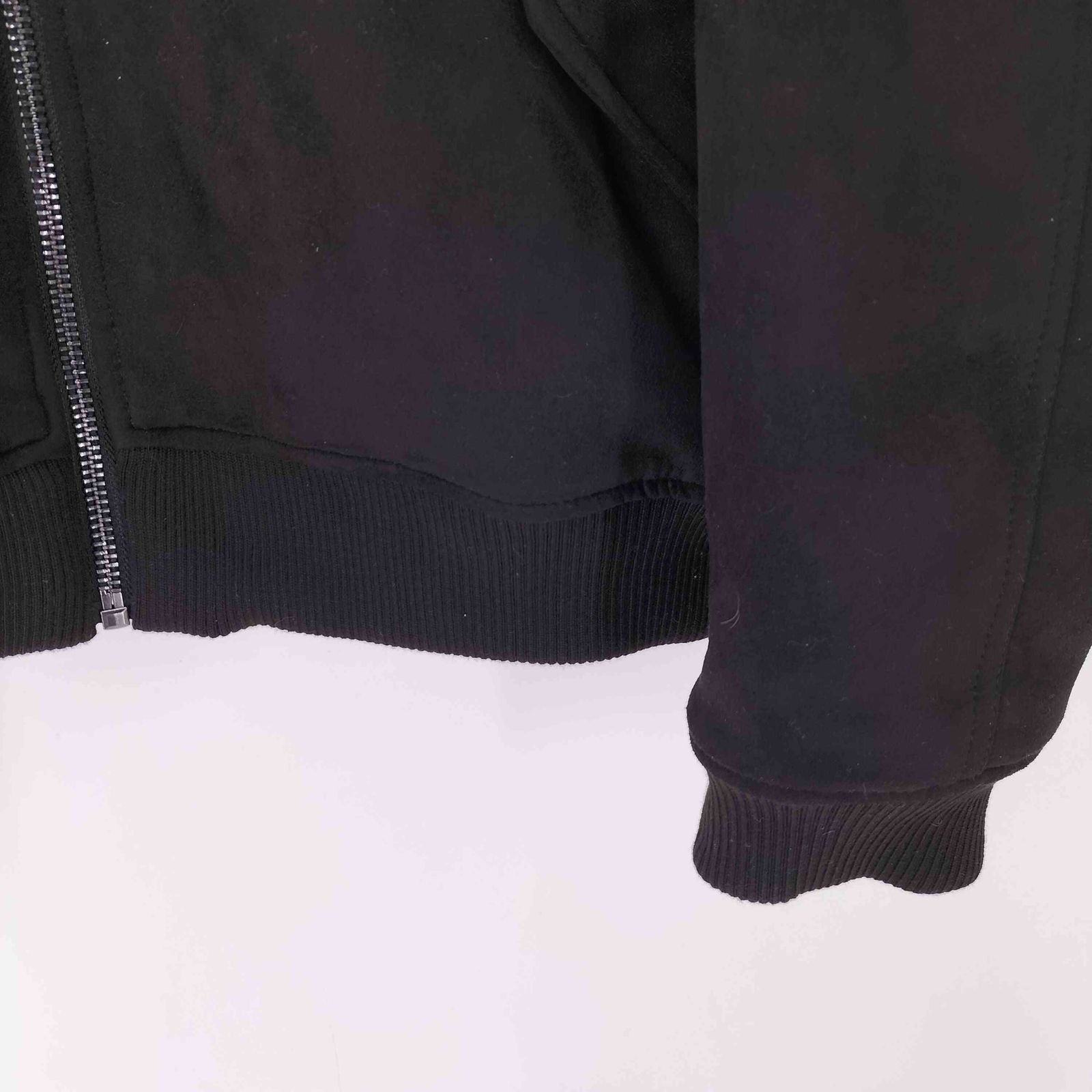 ザラ ZARA FAUX SUEDE QUILTED JACKET フェイクスエード キルティング 